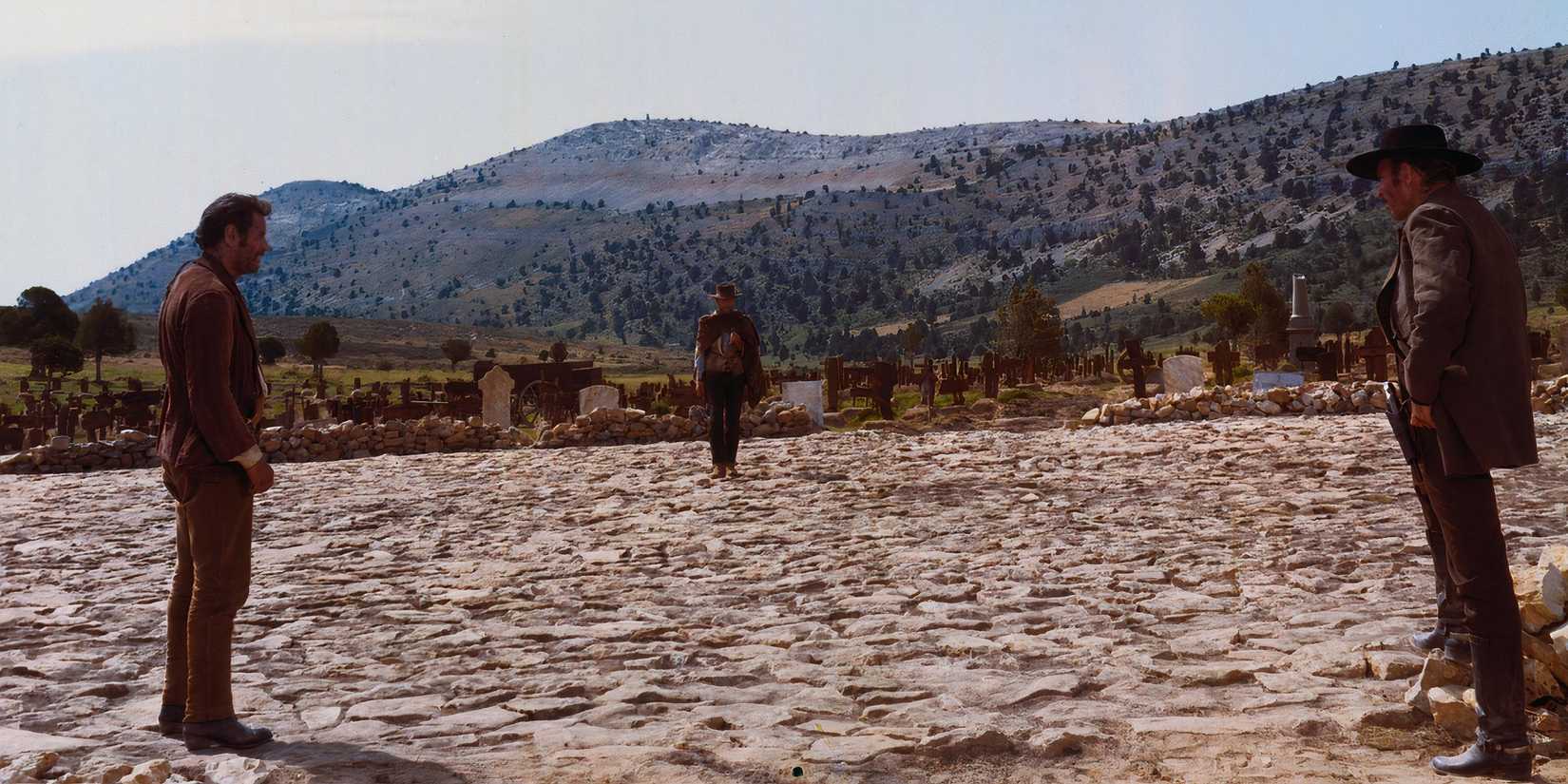 The ending standoff in The Good, the Bad, and the Ugly